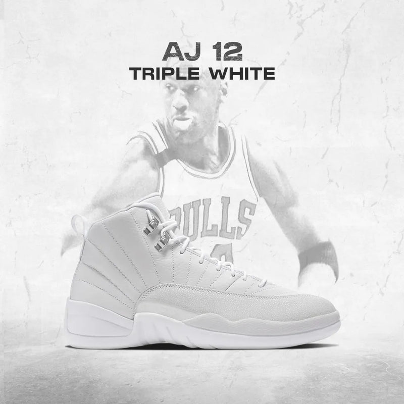 AJ 12 Triple White