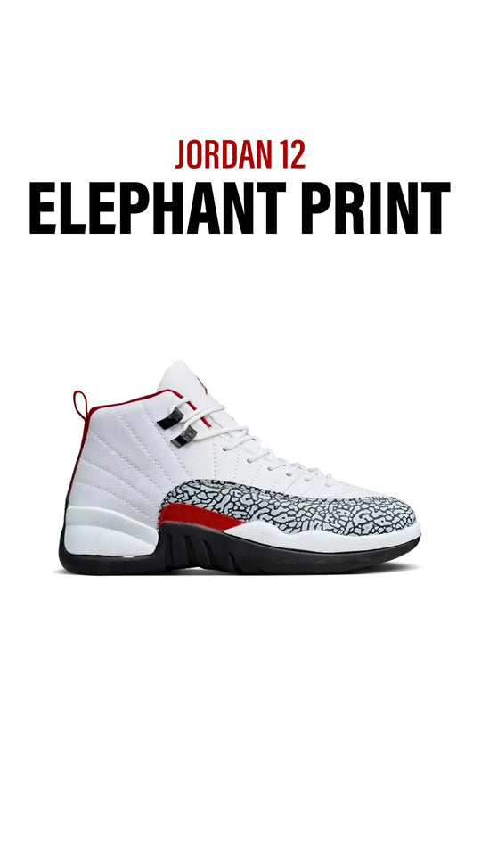 Air Jordan 12 Elephant Print Shoes Sneakers - nk0004639