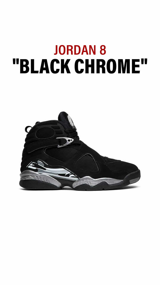 Air Jordan 8 Black Chrome Shoes Sneakers – nk0004038
