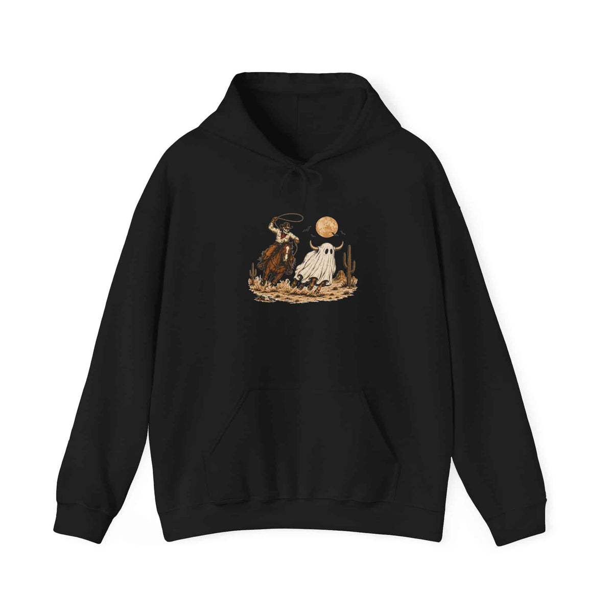 Halloween Cowboy Hooded Sweatshirt - XL, Black image