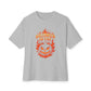 Halloween on Fire Unisex Oversized Boxy Tee - Athletic Heather, S image