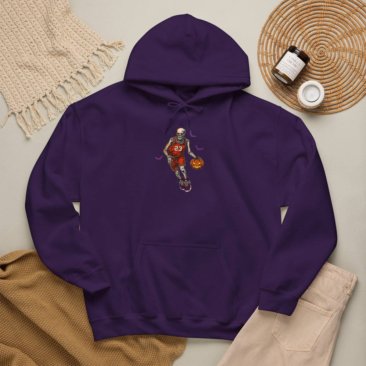 Halloween Basketball Hooded Sweatshirt image 100