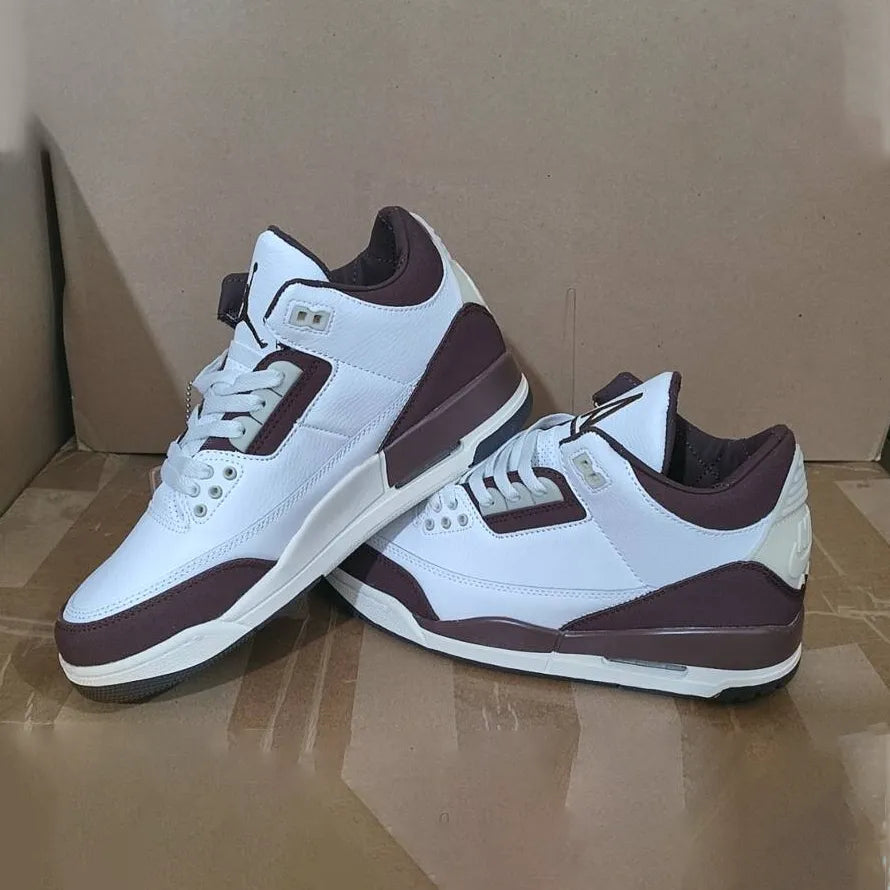 AJ 3 x A Ma Maniere "Burgundy Crush" Shoes Sneakers - nk0003929 image 5