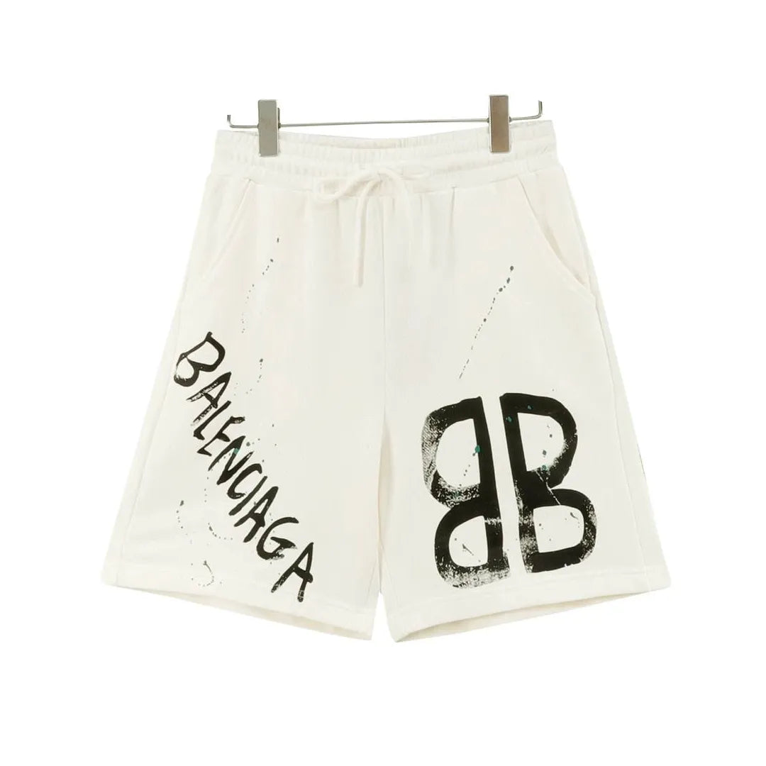 BLCG BB Graffiti Logo Shorts in White - 609 - blcg0000609 image 0