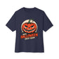 Make Halloween Great Again Unisex Oversized Boxy Tee - Navy, XS image
