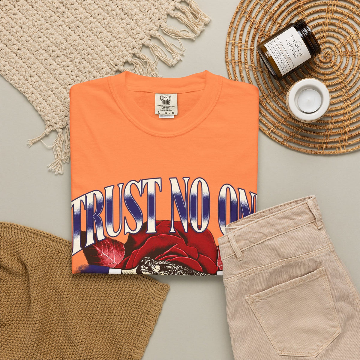 Graphic Print  Unisex Garment-Dyed T-shirt - POD0037 image 7