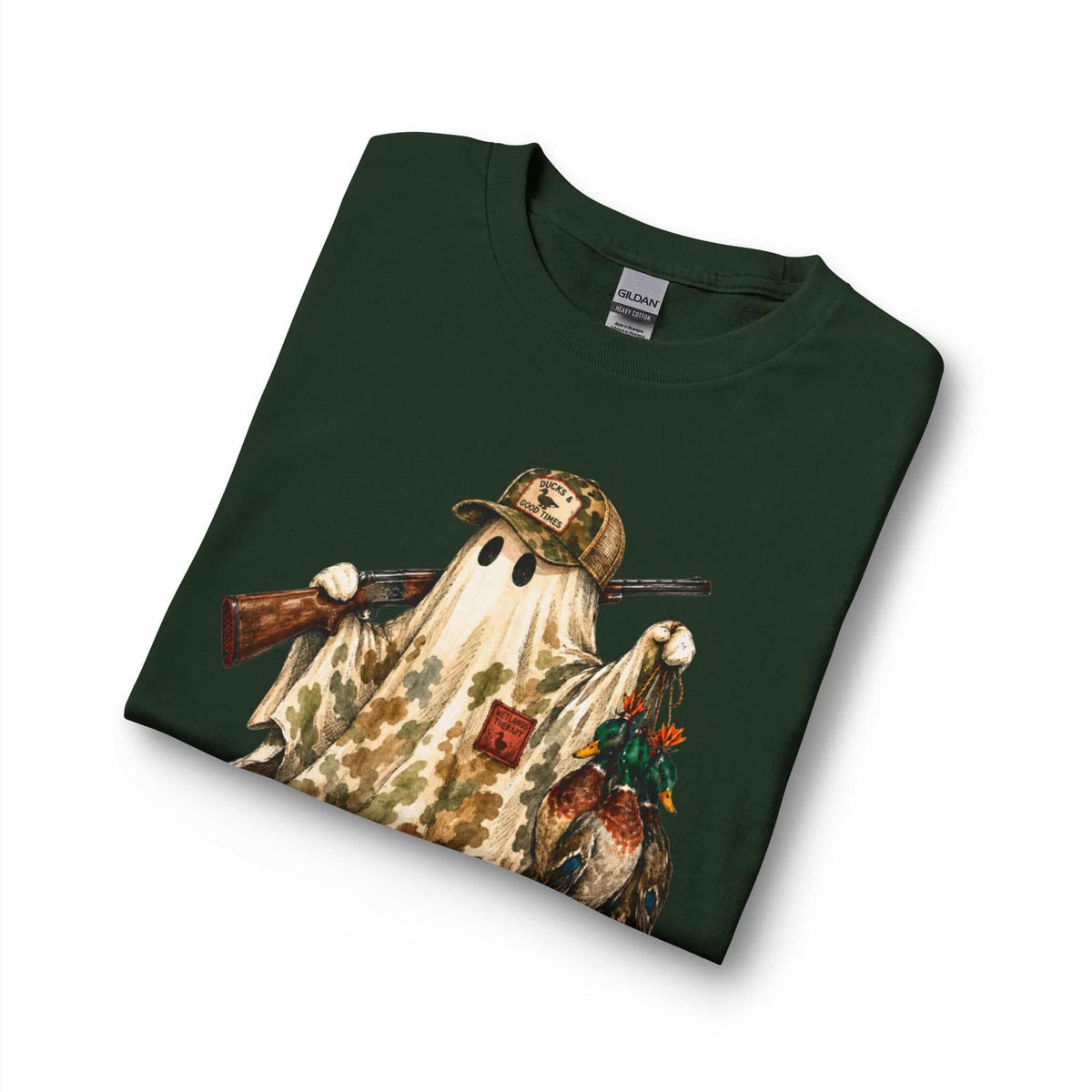 Hunting Season Spooky Camo Mallards Long Sleeve T-Shirt image 26
