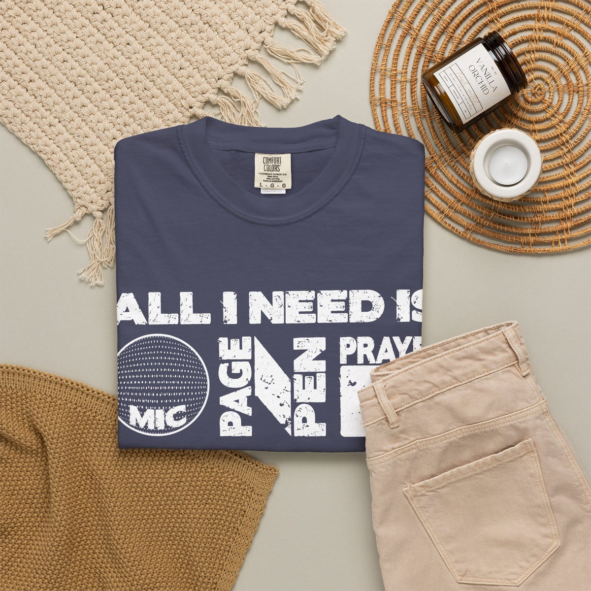 ALL_I_NEED_IS Unisex Garment-Dyed T-shirt image 43