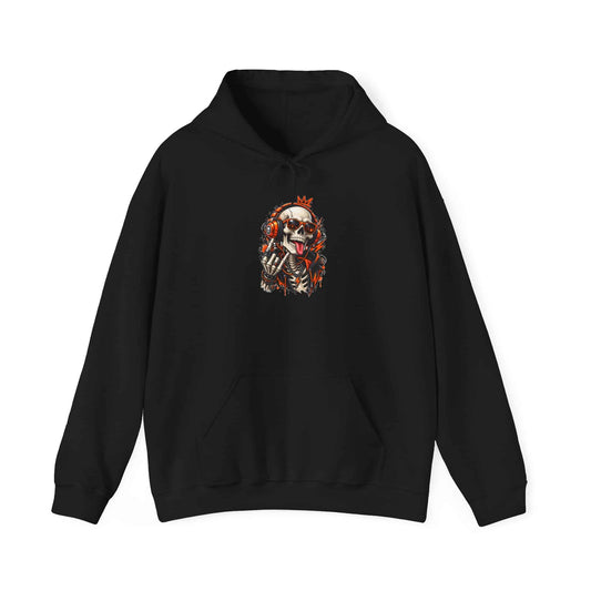Neon Skull DJ Hooded Sweatshirt image 0