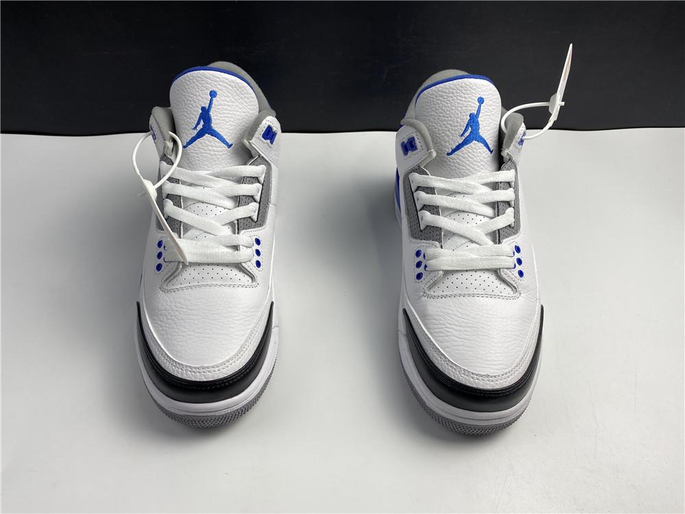 AJ 3 Fragment White Blue Shoes Sneakers - nk0000859 image 10