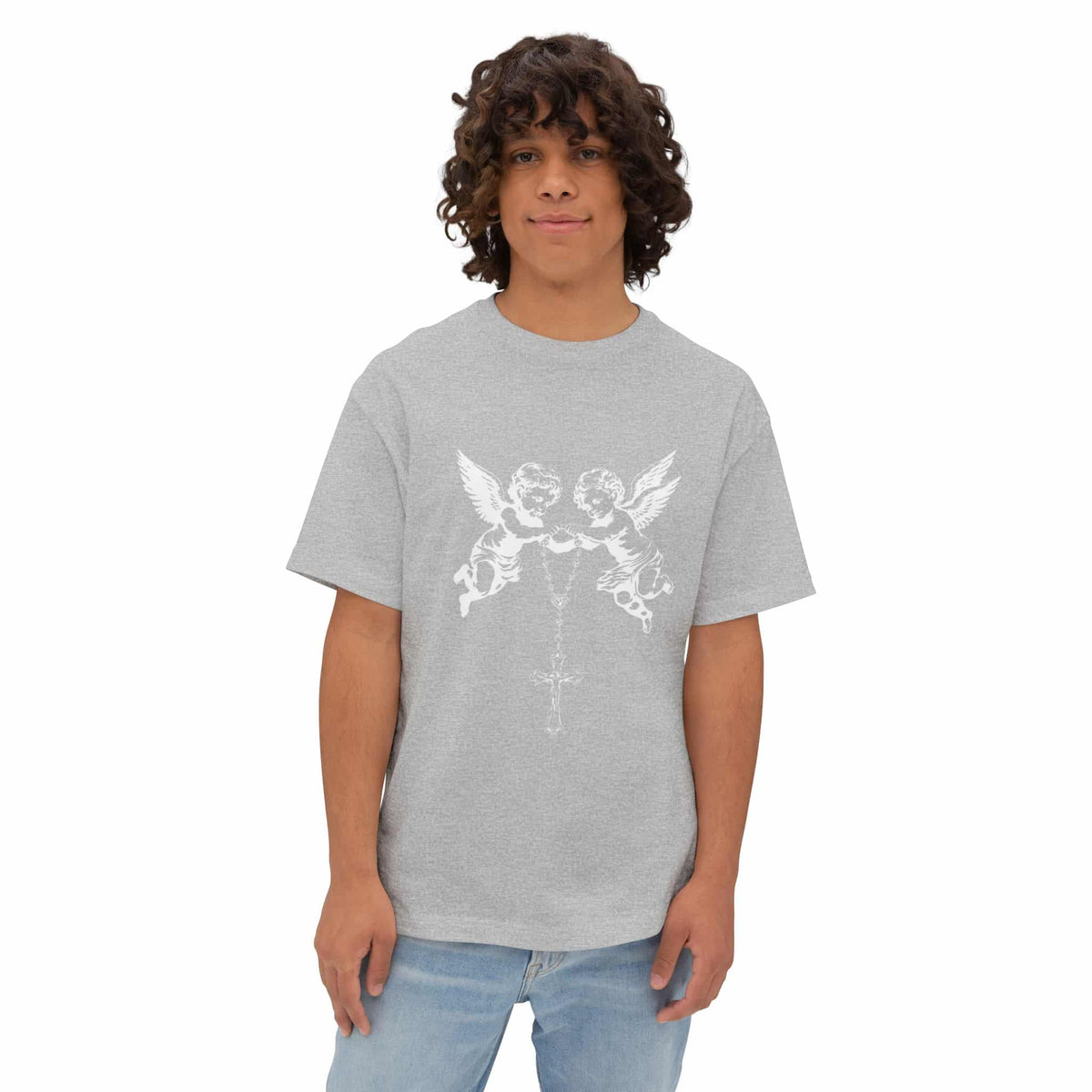 Heavenly Guardians Unisex Oversized Boxy Tee image 28