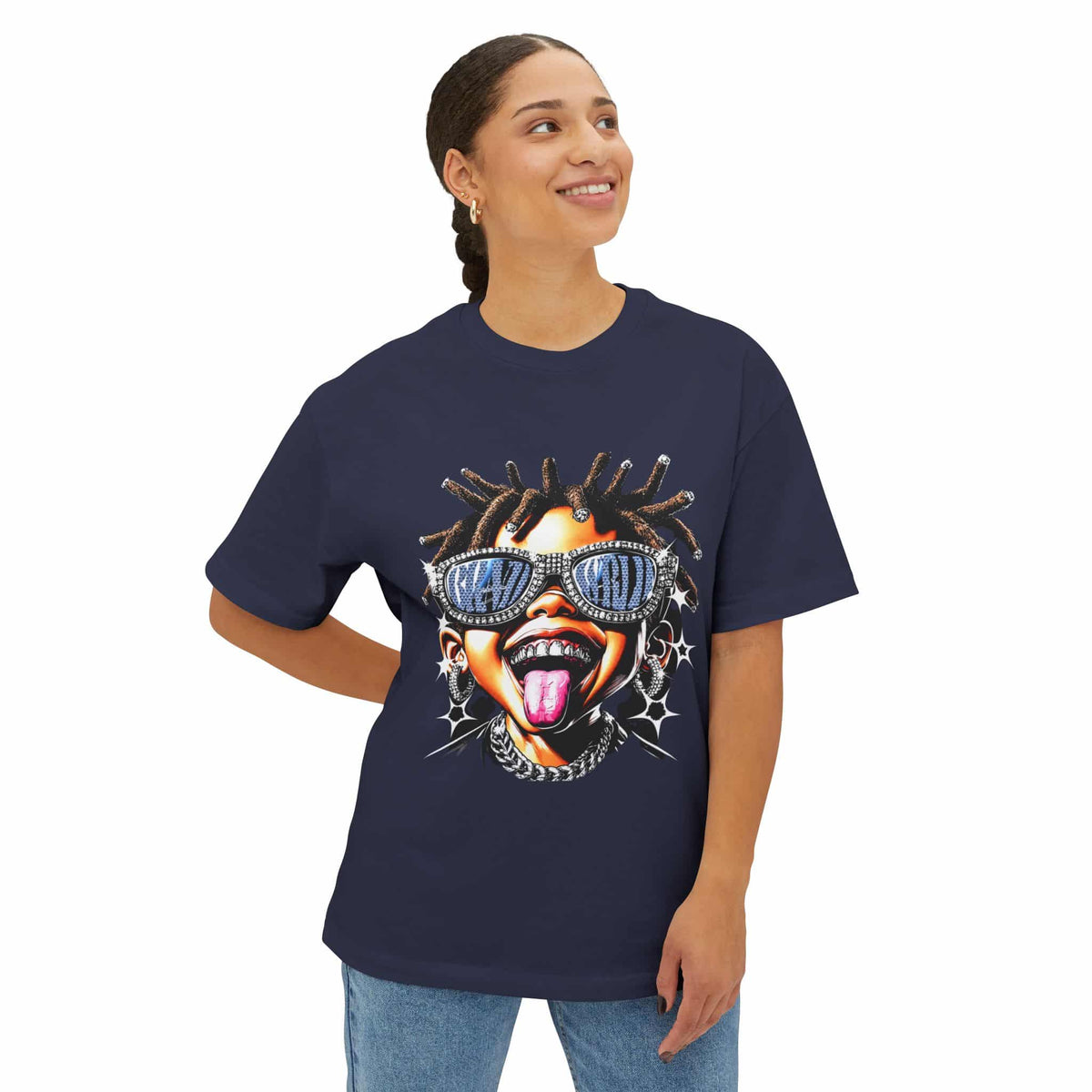 Diamond Drip Unisex Oversized Boxy Tee image 38