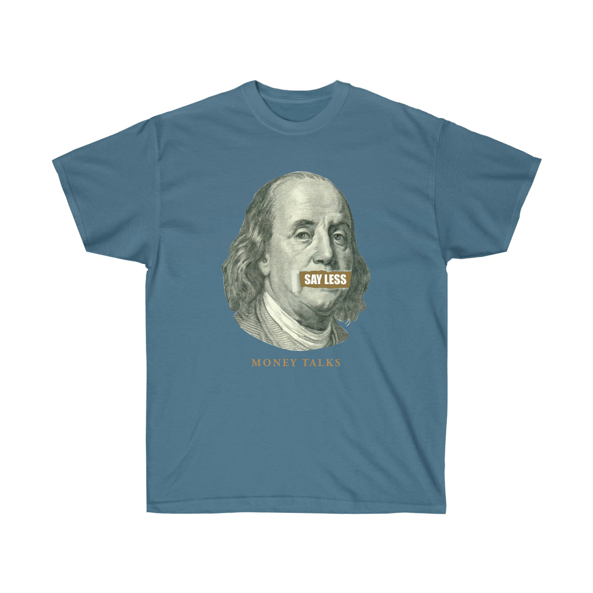 Say Less Money Talks Men T-Shirt - Indigo Blue, S image