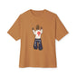 Rebel Attitude Unisex Oversized Boxy Tee - Toast, XS image