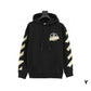OW Diagonal Tape Arrows Hoodie in Black - 347 - owf0000347 - M image