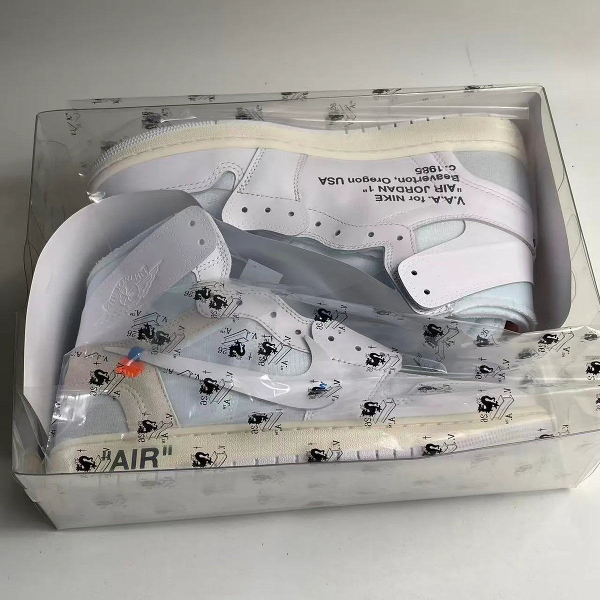 Virgil Abloh Archive x AJ 1 High OG 'Alaska' Shoes Sneakers – nk0004931 image 8