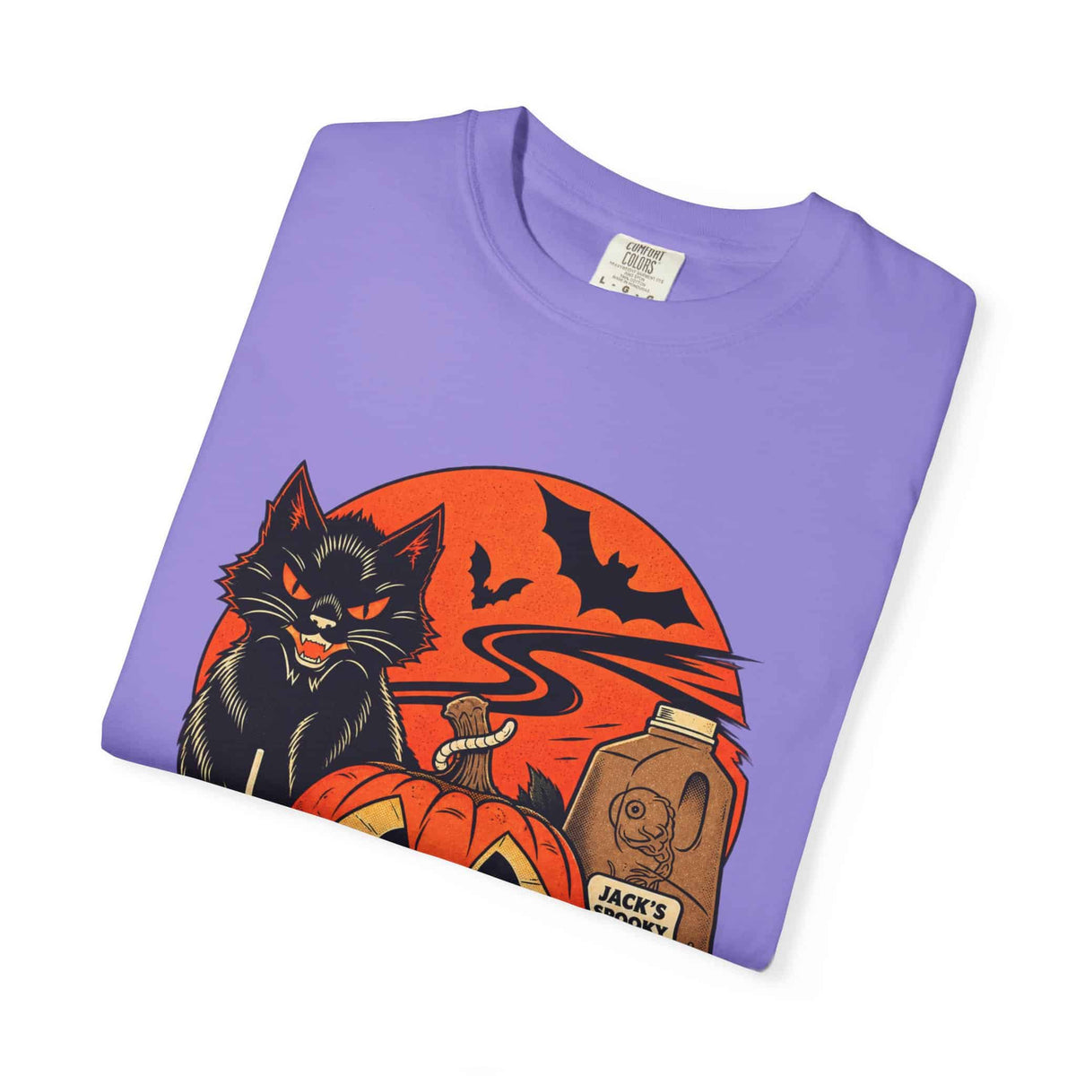 Midnight Cat Unisex Garment-Dyed T-shirt image 56