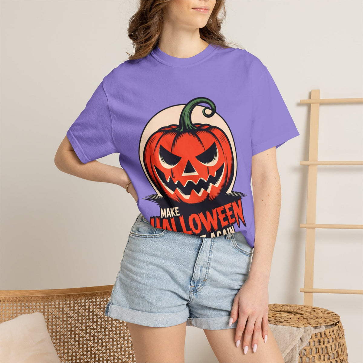 Make Halloween Great Again Unisex Garment-Dyed T-shirt image 78
