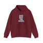 Graphic Print Hooded Sweatshirt - POD0033 - 2XL, Garnet image