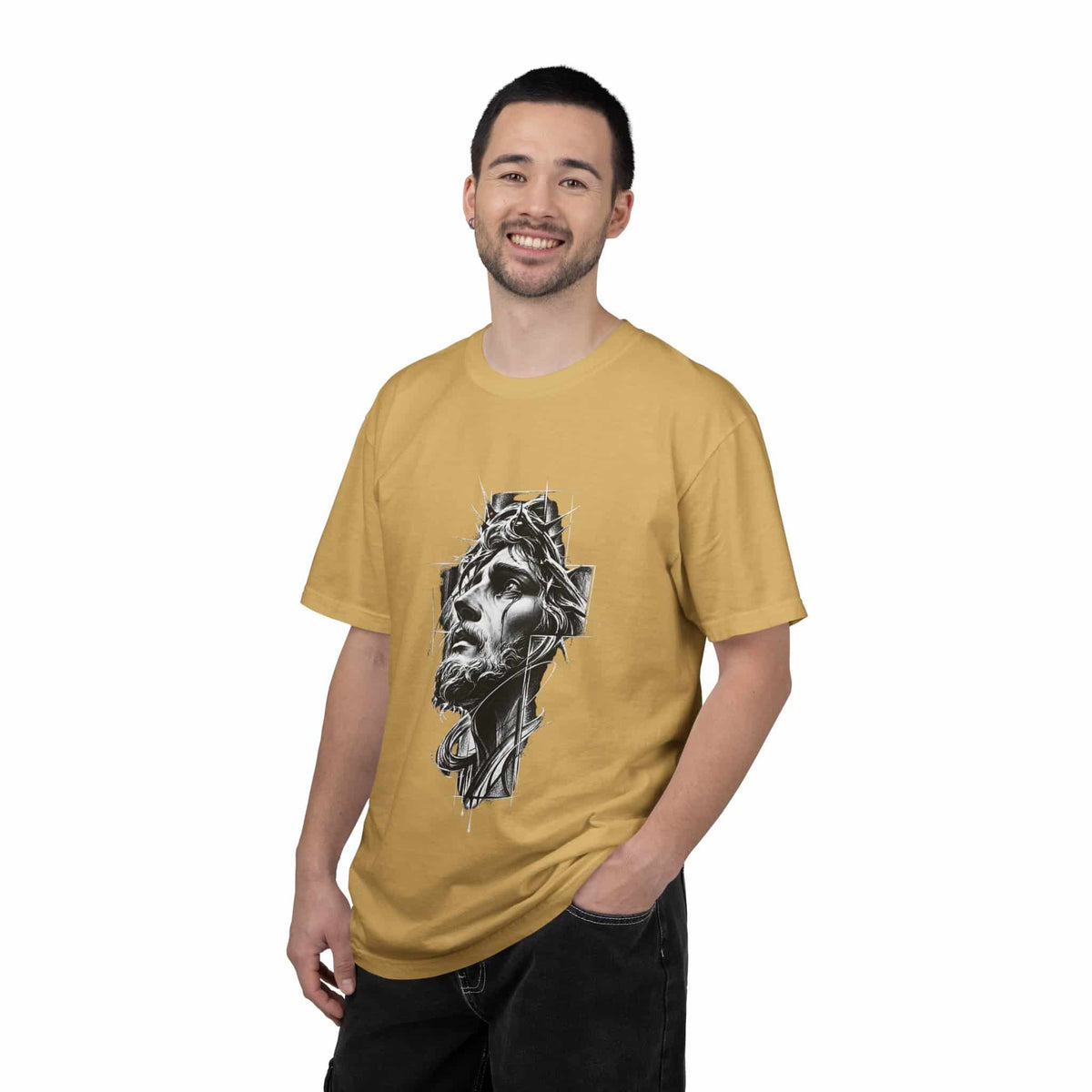Crown of Faith 2 Unisex Garment-Dyed T-shirt image 49