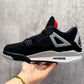 AJ 4 Black Cement Shoes Sneakers - nk0004141 image 4