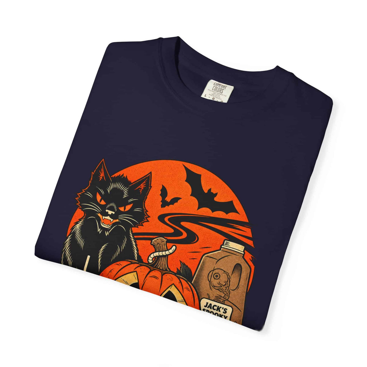 Midnight Cat Unisex Garment-Dyed T-shirt image 77