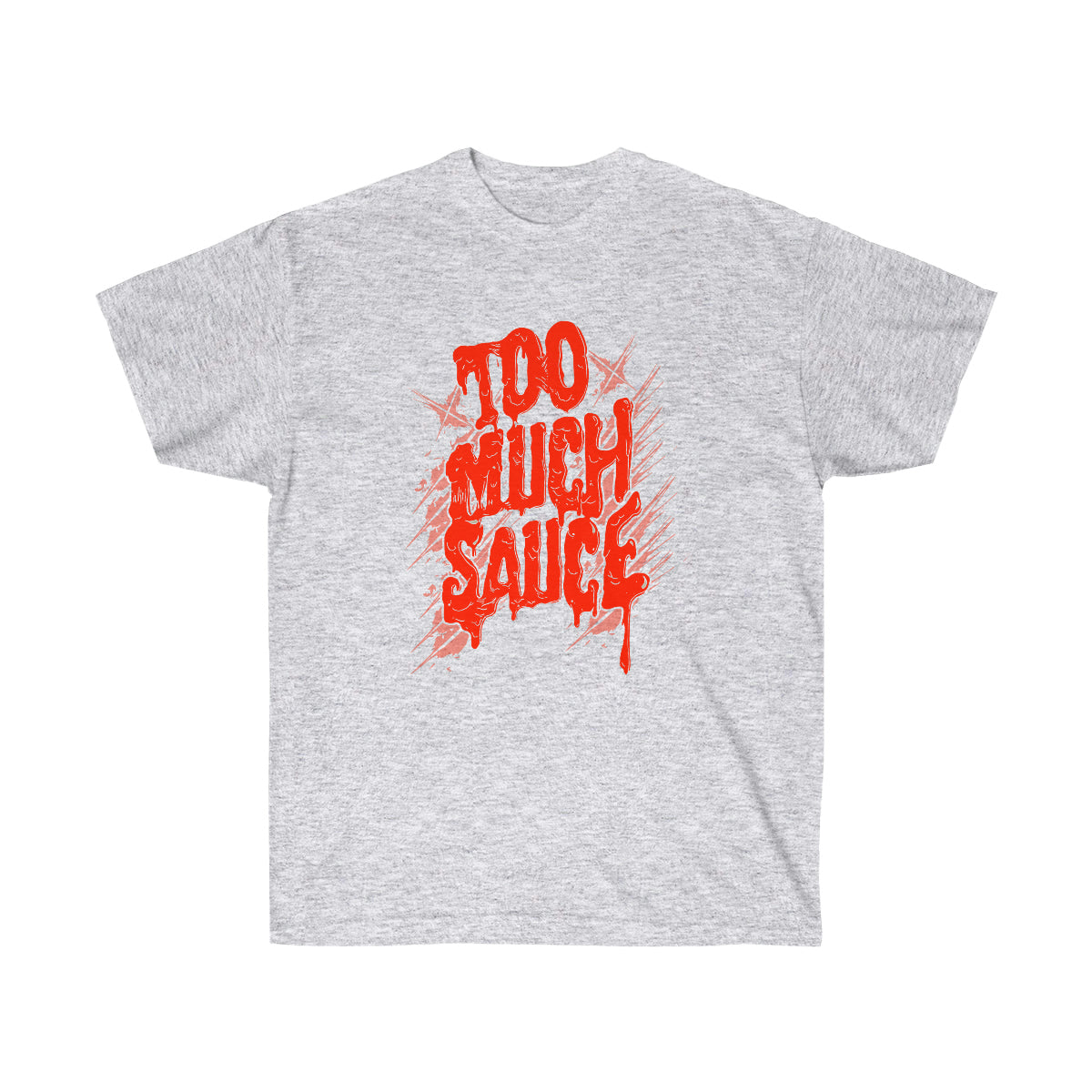 Too Much Sauce Men T-Shirt - Ash, XL image