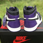 AJ 1 Retro High Court Purple Shoes Sneakers - nk0000569 image 8