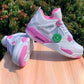 AJ 4 White Pink Oreo Shoes Sneakers - nk0003985 image 4