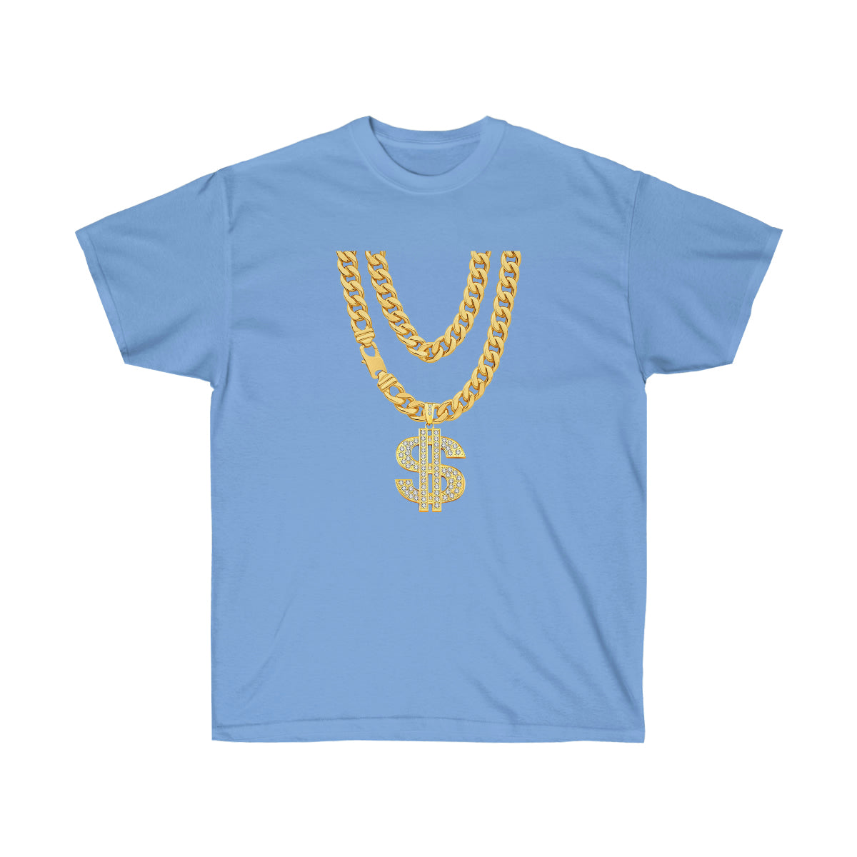 Necklace Dollar Men T-Shirt - Carolina Blue, L image