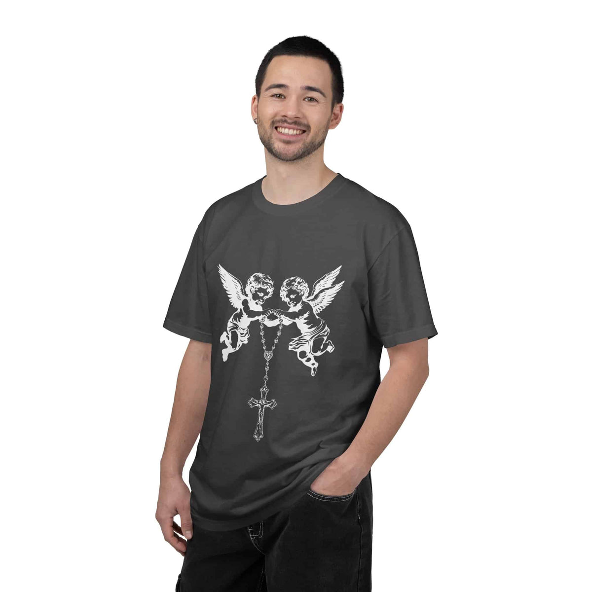 Heavenly Guardians Unisex Garment-Dyed T-shirt image 88