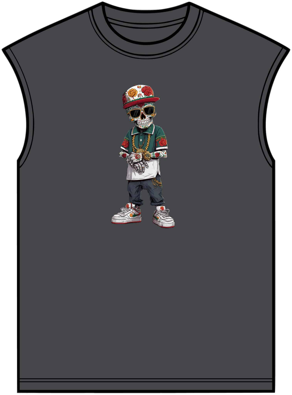 Skull Luxury Unisex Garment-Dyed Muscle Tee image 16