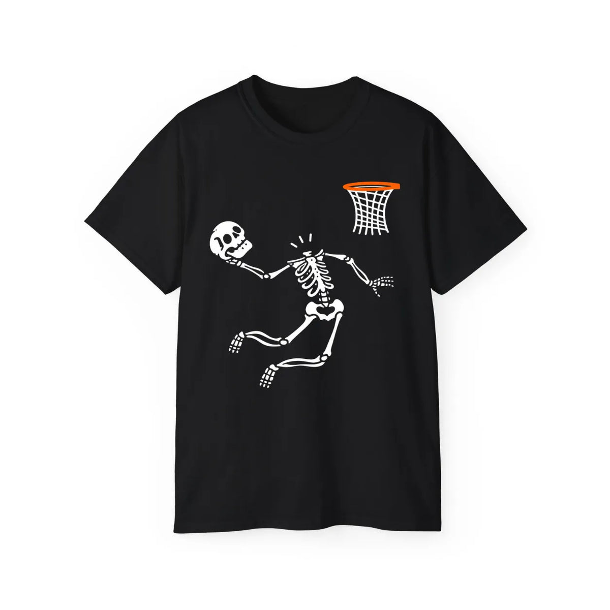 Halloween Basketball Skeleton T-Shirt – POD0016 image