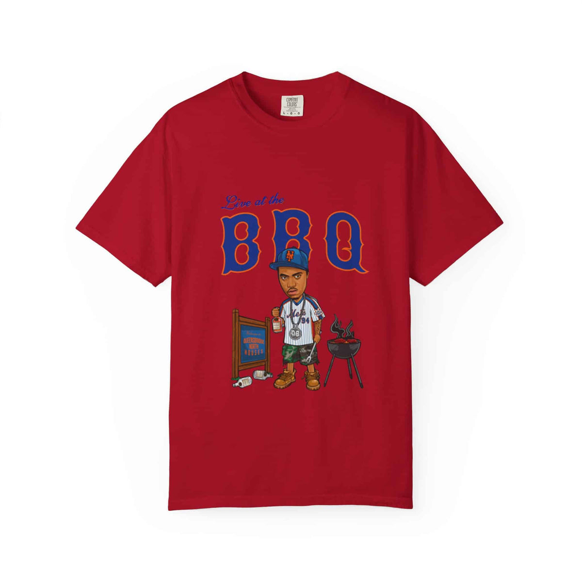 Rap Nas Live At The BBQ Unisex Garment-Dyed T-shirt image 56