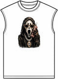 Halloween Ghostface Unisex Garment-Dyed Muscle Tee image 0