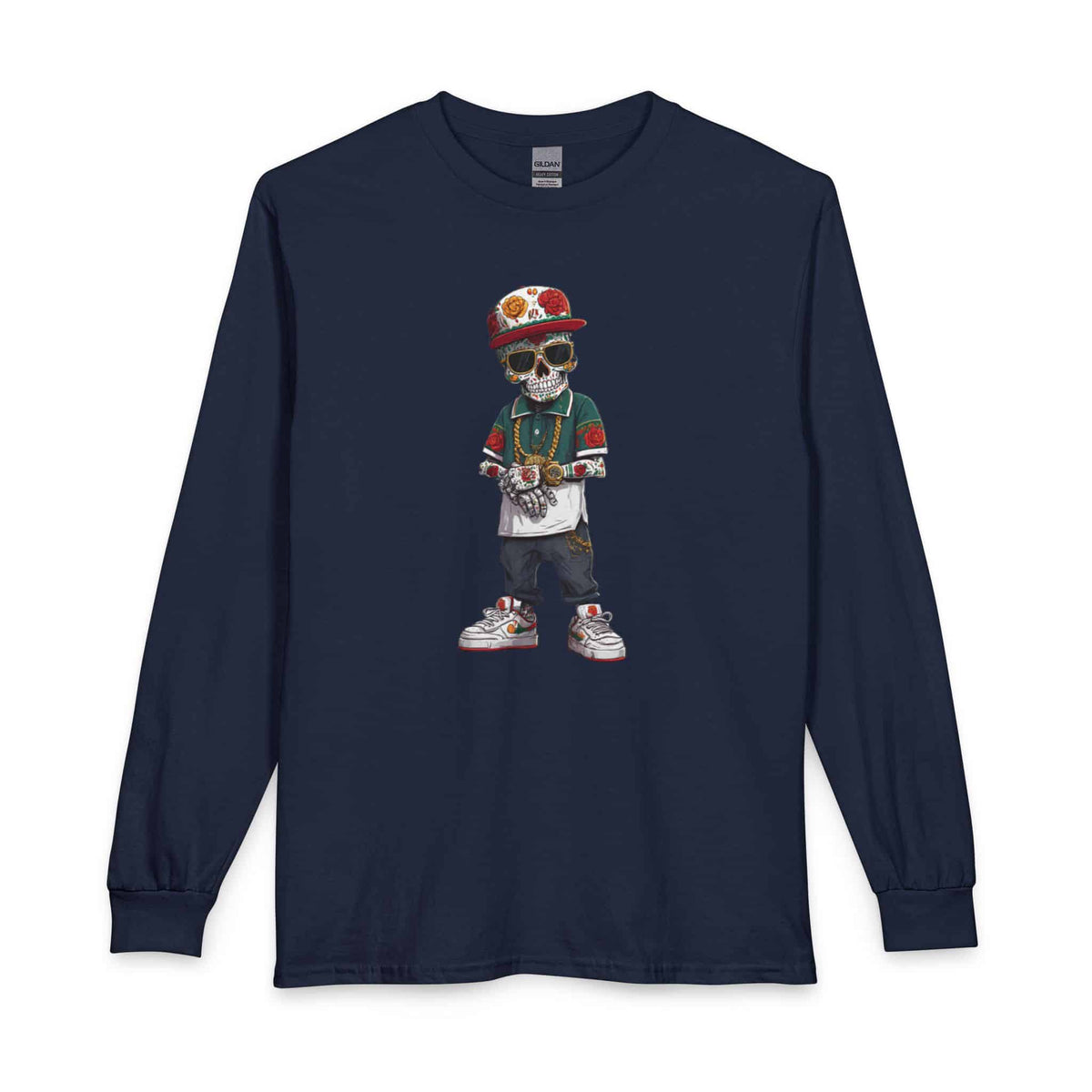 Skull Luxury Long Sleeve T-Shirt image 20