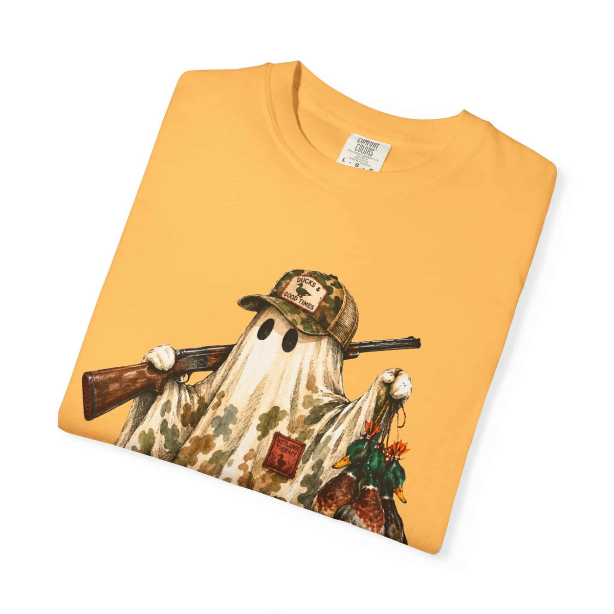 Hunting Season Spooky Camo Mallards Unisex Garment-Dyed T-shirt image 26