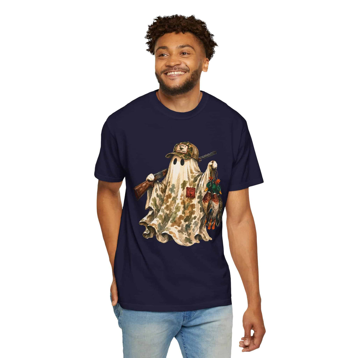 Hunting Season Spooky Camo Mallards Unisex Garment-Dyed T-shirt image 71