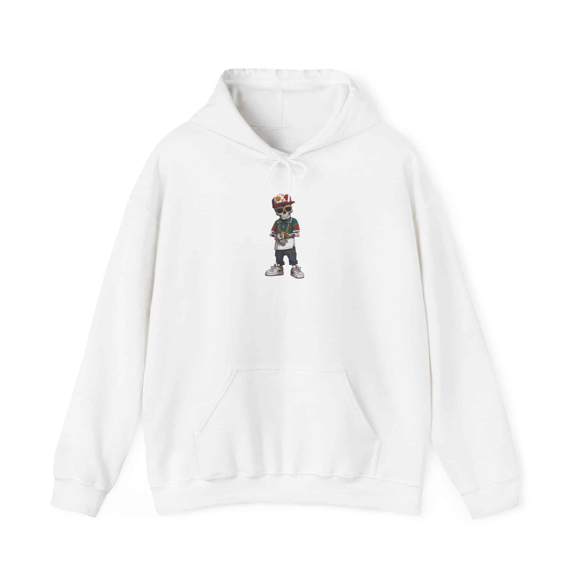 Skull Luxury Hooded Sweatshirt - 3XL, White image