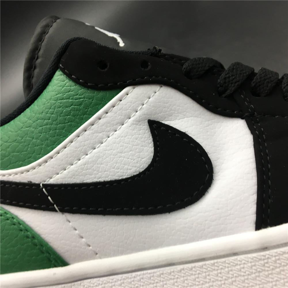 AJ 1 Low White Black Mystic Green Shoes Sneakers - nk0000303 image 10