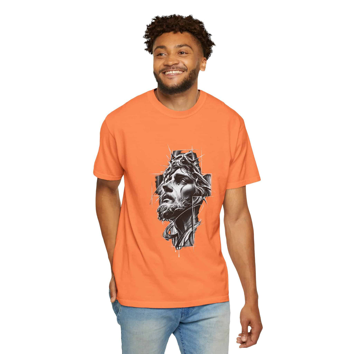 Crown of Faith 2 Unisex Garment-Dyed T-shirt image 14