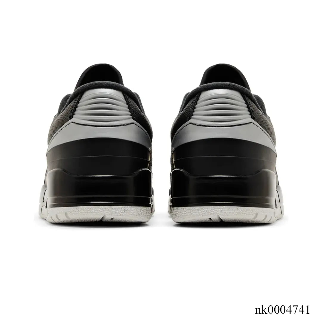 AJ 2/3 Black Metallic Silver Shoes Sneakers - nk0004741 image 3