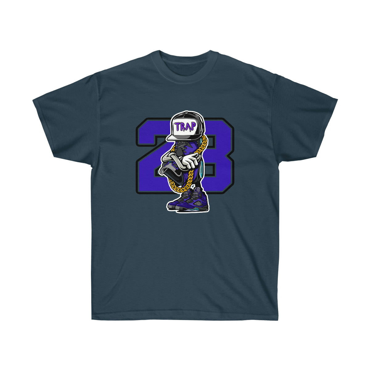 Trap Life JD 23 Men T-Shirt - Blue Dusk, M image