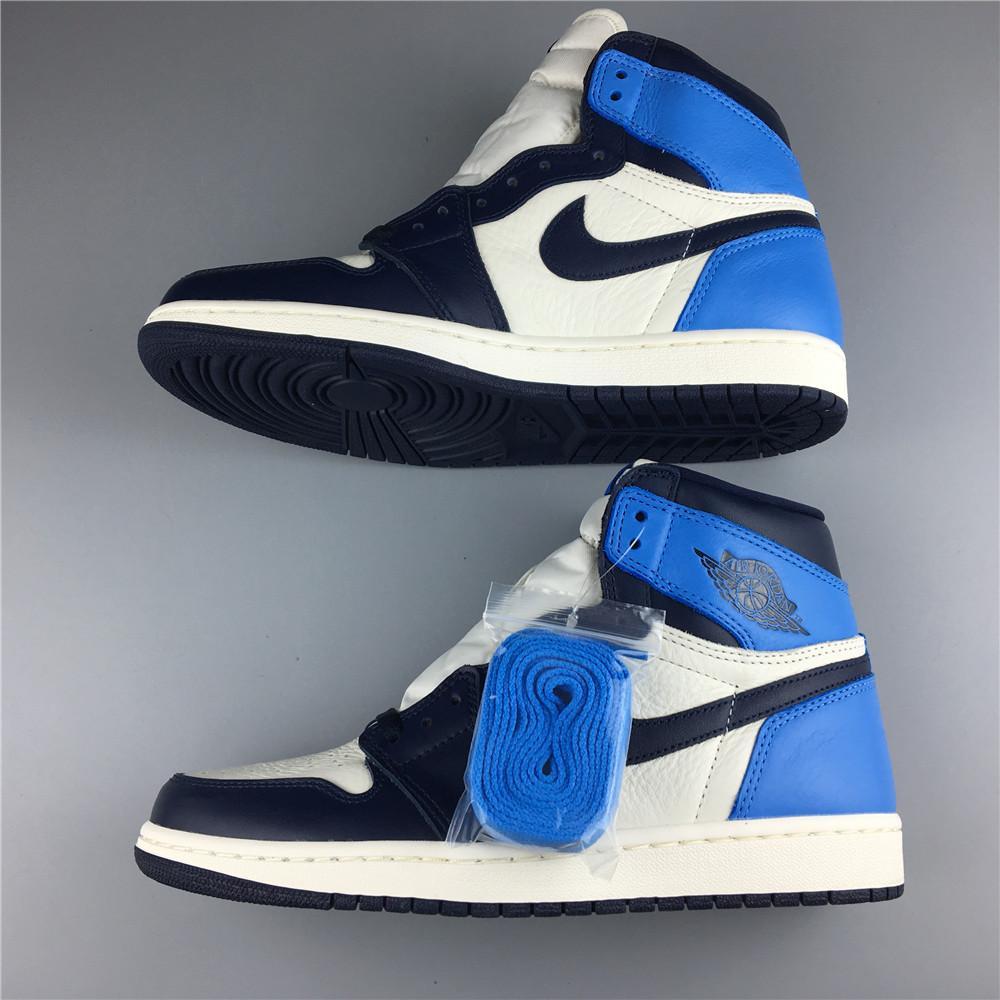 AJ 1 Retro High Obsidian UNC Shoes Sneakers - nk0000293 image 8