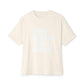 Graphic Print Unisex Oversized Boxy Tee - POD0036 - Natural, 3XL image