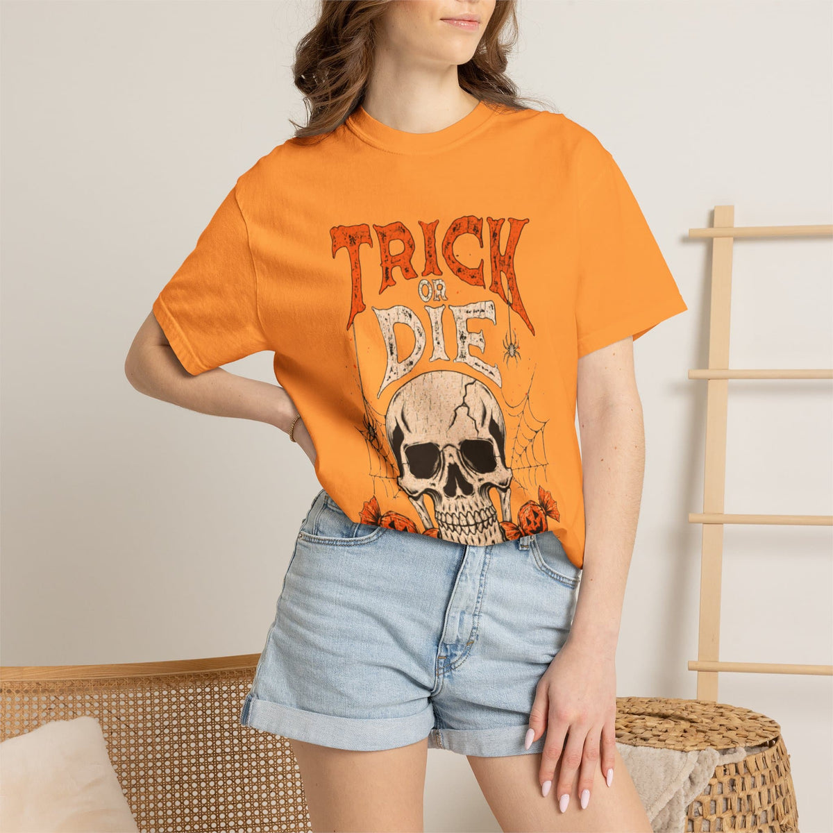 TRICK OR DIE Unisex Garment-Dyed T-shirt image 64