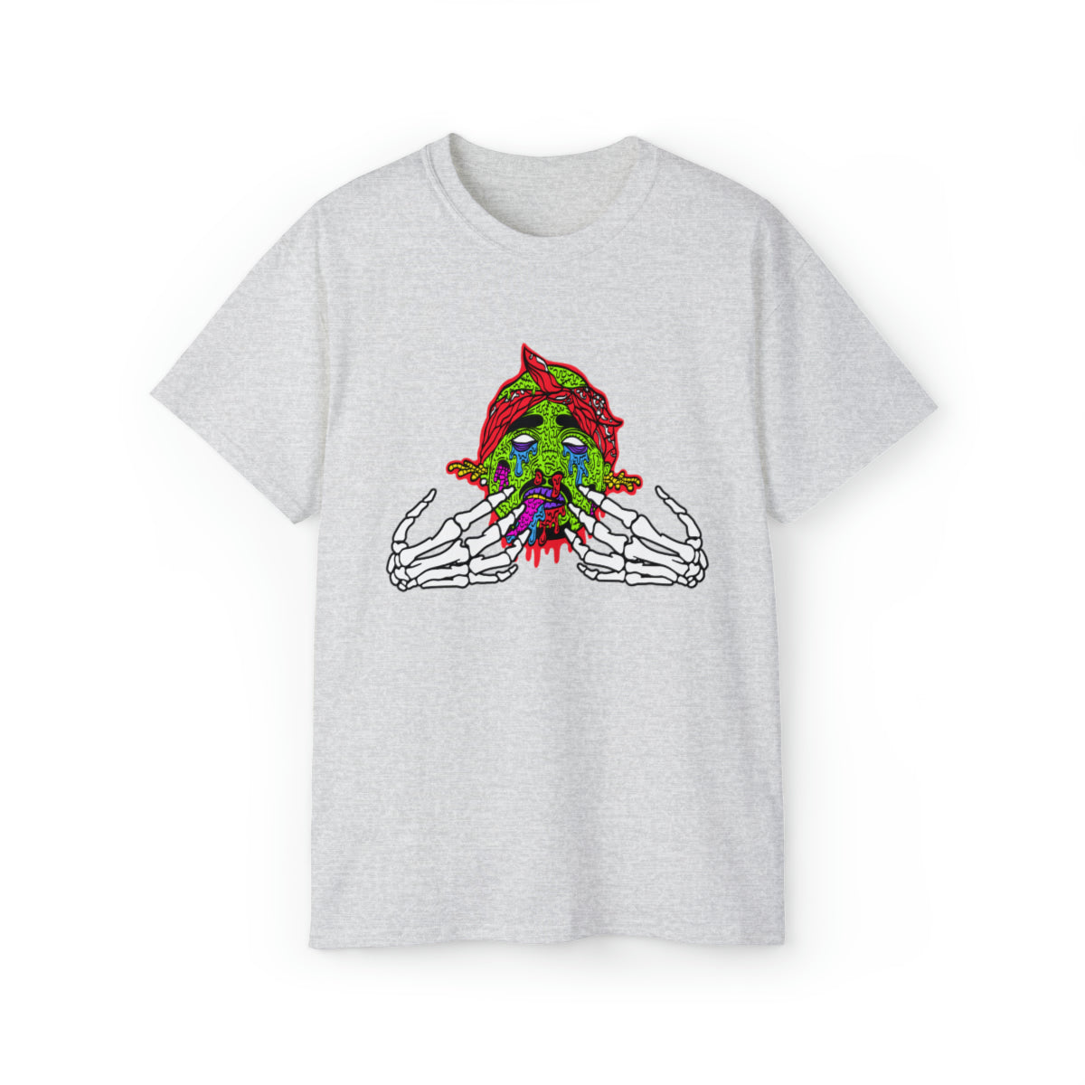 2Pac Monster  T-Shirt - Ash, M image