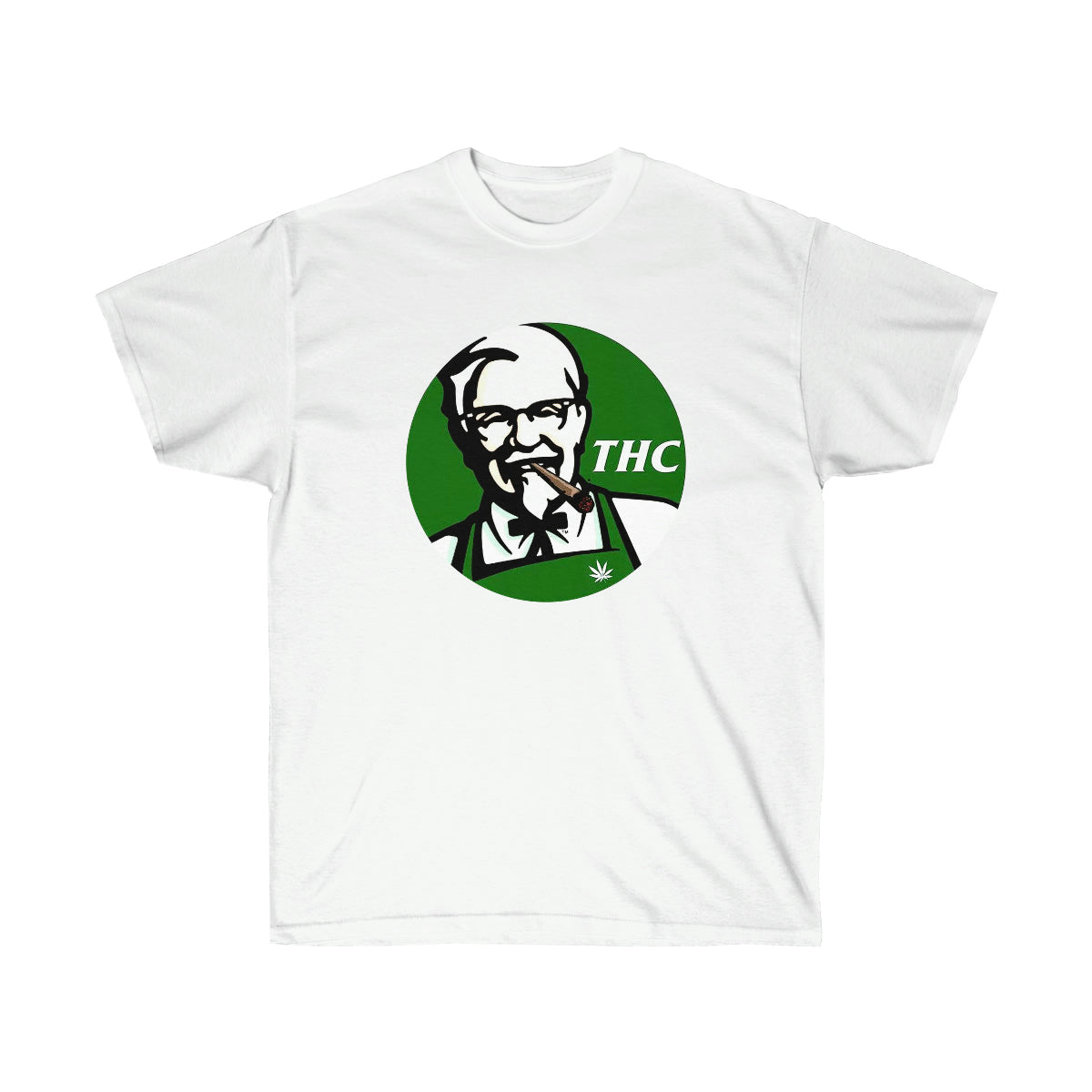 THC King Green Men T-Shirt - White, XL image