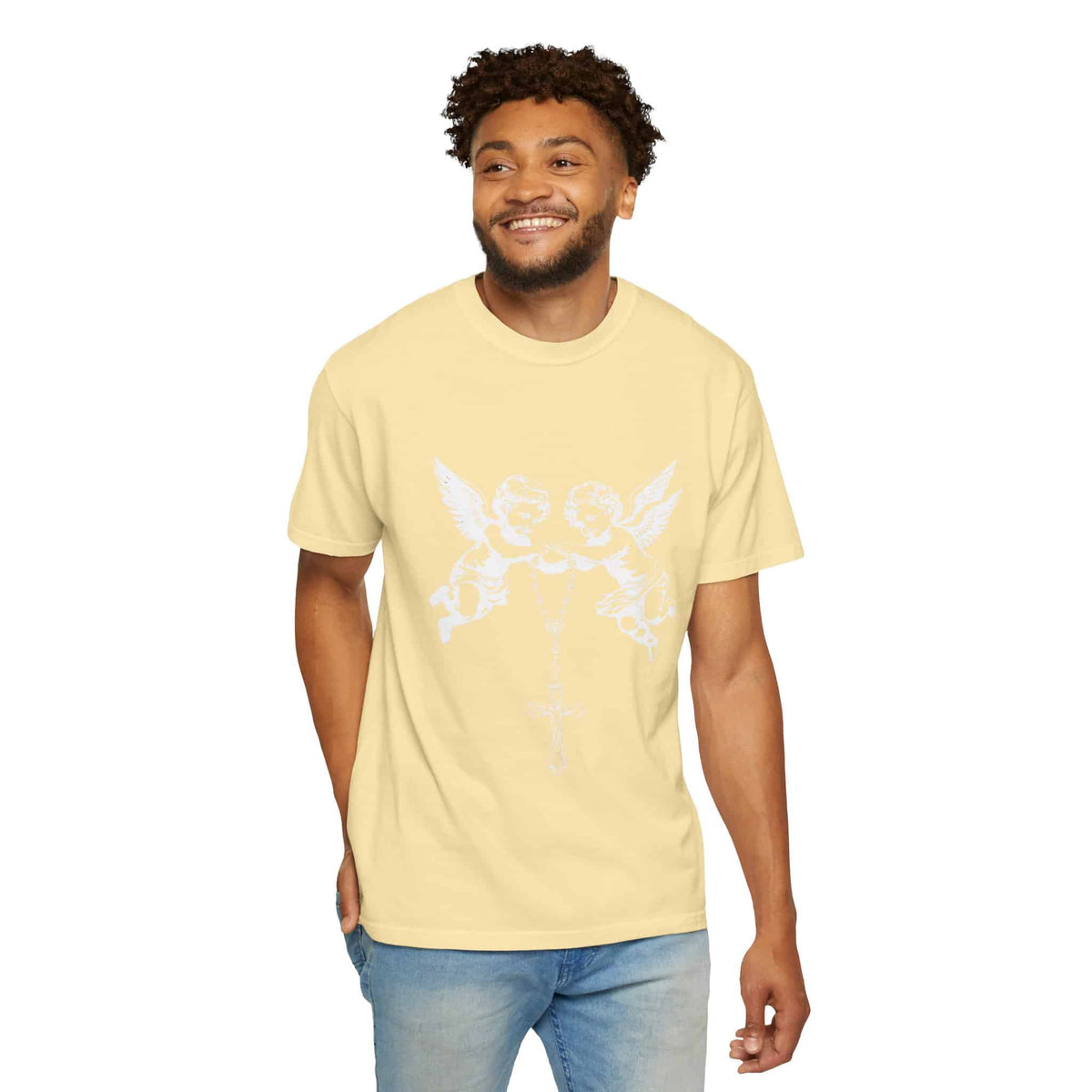 Heavenly Guardians Unisex Garment-Dyed T-shirt image 26