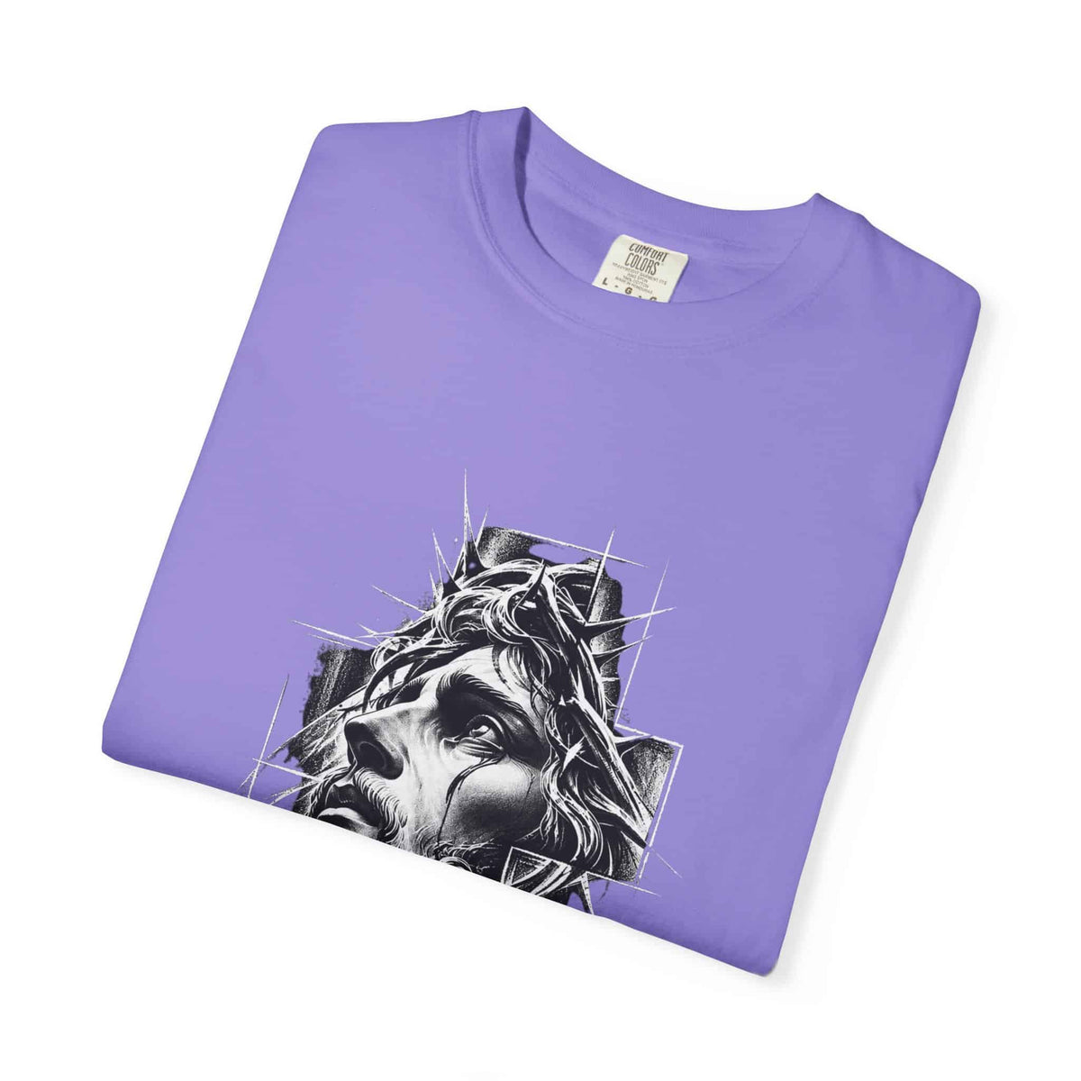 Crown of Faith 2 Unisex Garment-Dyed T-shirt image 65